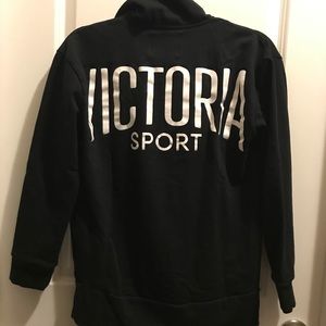 Victoria Sport black quarter zip sweatshirt